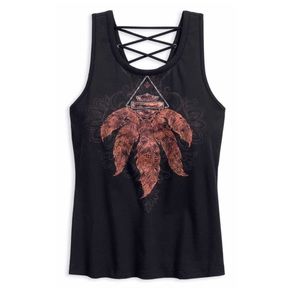 Harley-Davidson® Laced Back Sleeveless Tank Top 🍂